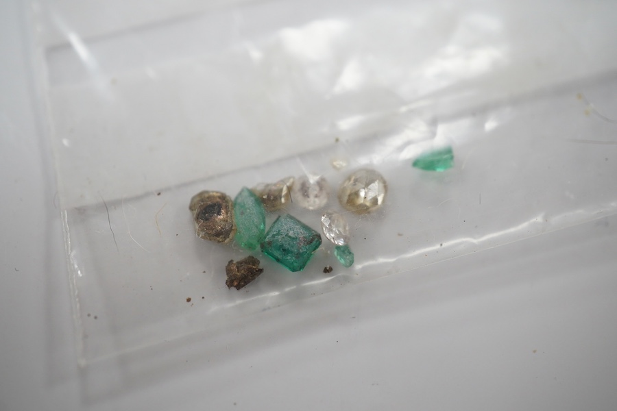 A quantity of assorted unmounted gem and paste stones. Condition - poor to fair to good